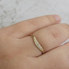Vintage style diamond ring, unique diamond wedding ring, 14k gold and diamonds wedding band