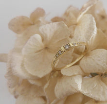 Delicate Engagement ring, dainty engagement ring, 14k gold diamond ring, deco style engagement ring