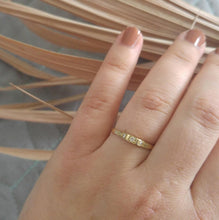 Delicate Engagement ring, dainty engagement ring, 14k gold diamond ring, deco style engagement ring