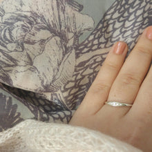 Delicate Engagement ring, elegant and unique engagement ring, 14k white gold diamond ring, vintage style engagement ring