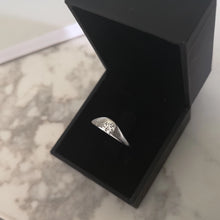 Lavender signet ring