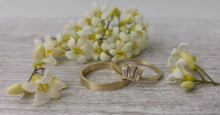 Unique Engagement ring for women, art deco wedding band, 14k gold engagement ring, deco style Engagement Ring, baguette diamonds ring