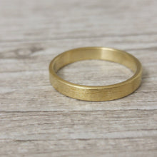 Mens wedding band, brushed gold wedding band, mens wedding ring, 14k Wedding band for men, Gold texured wedding ring, wedding band for him
