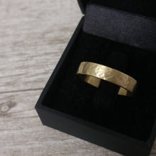Men's gold wedding band, gold hammered wedding band, 14k gold men wedding ring, hammered texured wedding ring, wedding band for him