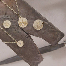 Lily flower necklace, 14k gold unique personalized pendant, engraved flower necklace , personalized Valentine's day gift