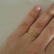 Delicate wedding band set, dainty stacking rings, thin gold stacking rings, 14k gold delicate stacking set, bridal ring set