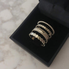Gold stacking rings set, 14K gold ring set, thin gold stacking rings for women, Four rings stackable set, wedding ring set