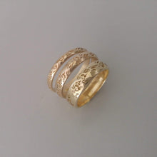 Thin floral wedding band, Flower wedding band, vintage style floral ring for women , personalized Valentine's day gift