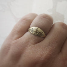 Flower wedding ring, vintage style floral ring, alternative engagement ring , anemones flower ring