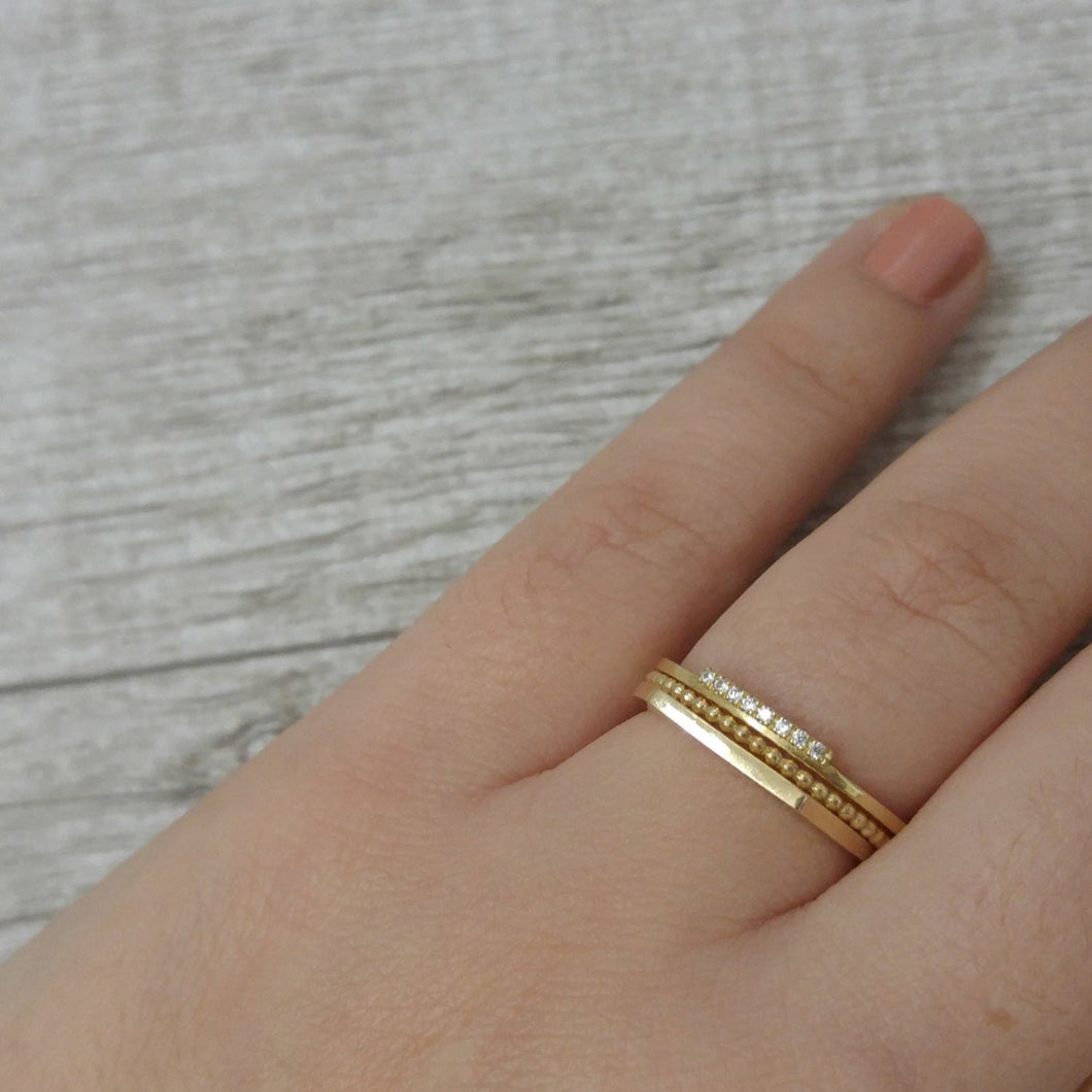 Thin 14K Gold Ring Womens Wedding Band Tungsten Ring - 6mm Yellow Gold–  Pillar Styles