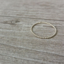 Ultra thin 14k gold dot ring, delicate gold ring for women, 14k gold stacking ring, gold baubble ring, connected dots ring, thin gold ring