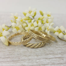 Unique wedding band for women, Leaves and berries wedding band, Gold wedding ring for women, 14k gold wedding band, gold leaves band